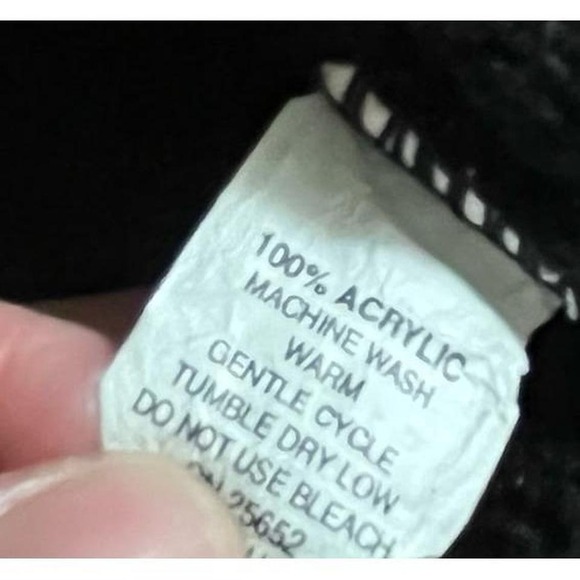 Protege Collection Mens XL Black Gray Textured Knit Sweater Pullover Vintage 3D - Picture 8 of 8